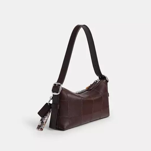 NWT Coachtopia Alter Ego Small Slouchy Bag Maple Brown Charms - Picture 6 of 11